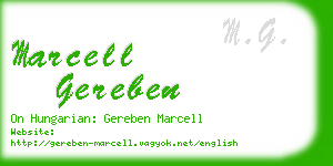 marcell gereben business card